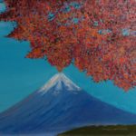 "Monte Fuji" olio su cartone telato 30x40cm 2010