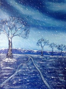 "Sogno di un'inverno" olio su tela 30x40 cm 2013
