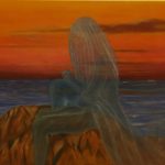 "La donna e il mare 1" olio su tela 50x70cm 2015