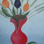 "Il vaso rosso" olio su tela 40x50cm 2011