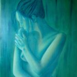 "Pudore" olio su tela 50x70cm 2013 ( collezione femminilità)