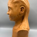Busto ceramica “ Claire” patinato a cera naturale